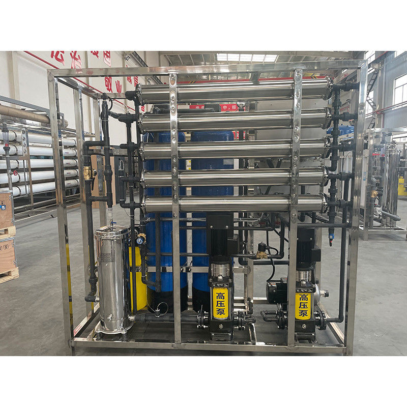 1 ton 380V/4Kw tweestaps 1000LPH RO-filterwaterzuiveringssysteem voor zuivering