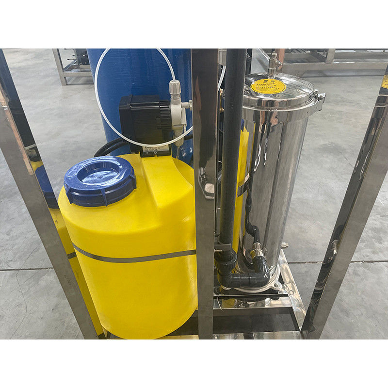 1 ton 380V/4Kw tweestaps 1000LPH RO-filterwaterzuiveringssysteem voor zuivering