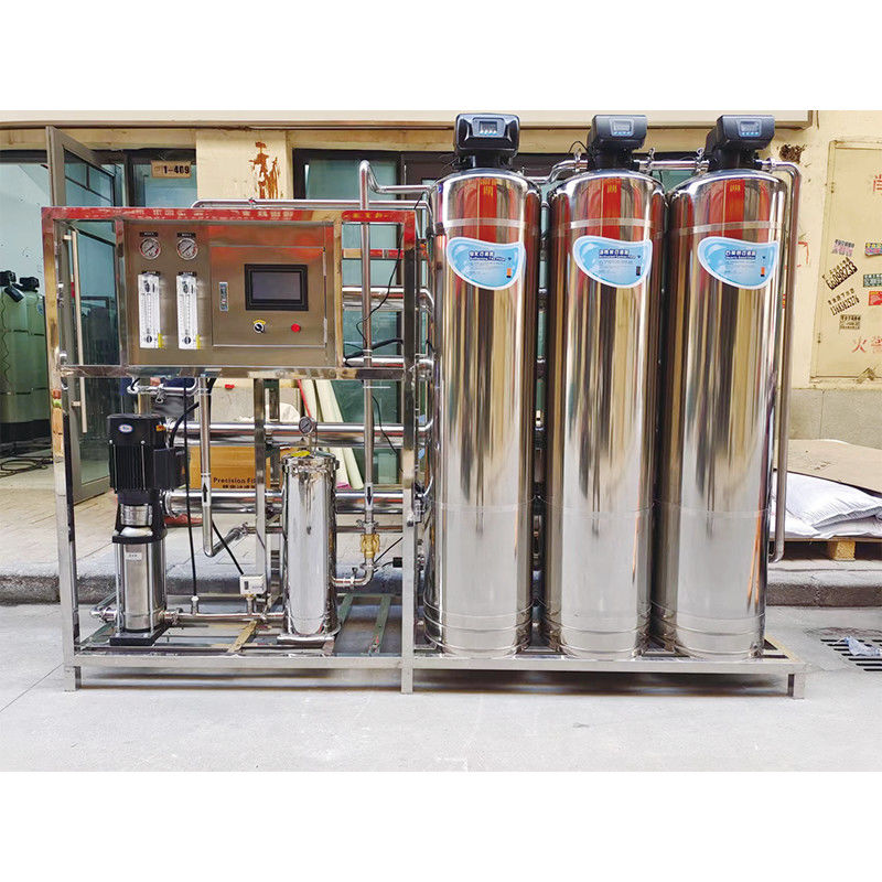 Omgekeerde osmose RO-waterzuiveringssysteem voor de productie van 1000L/h gedeïoniseerd zuiver water